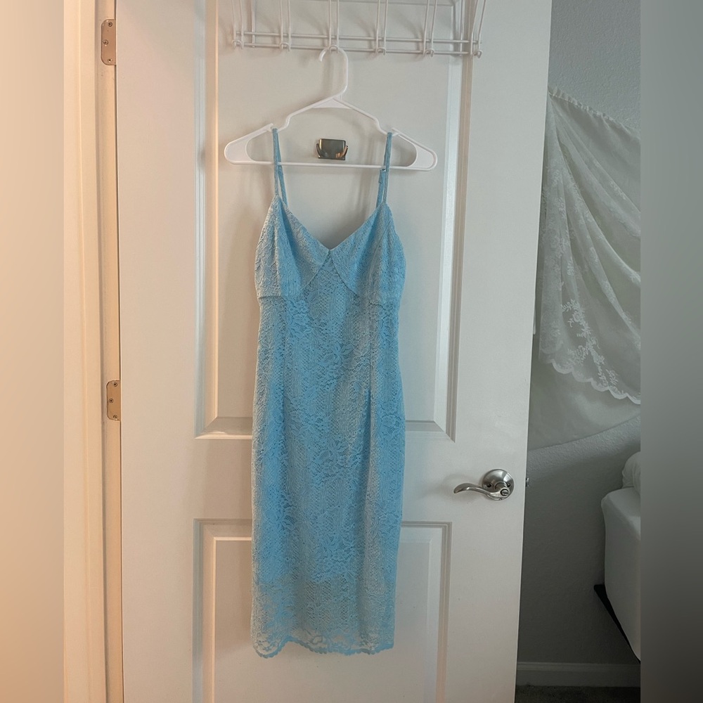Guess Lace Dress | Light Blue
